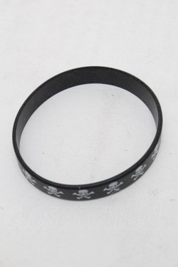 画像2: GOTH / スカルブレスレット  黒 S-26-01-16-026-GO-ZA-HR-ZS