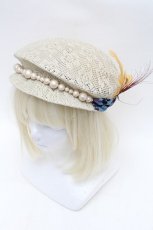 画像1: LOLITA / 羽根付きレースベレー   S-26-01-16-036-LO-BL-HR-ZTK048 (1)