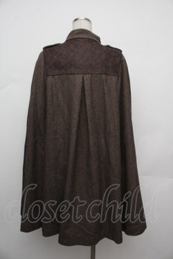 画像2: axes femme / ナポレオンマント風コート  ブラウン S-26-01-17-032-AX-CO-AS-ZS