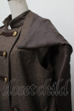 画像3: axes femme / ナポレオンマント風コート  ブラウン S-26-01-17-032-AX-CO-AS-ZS