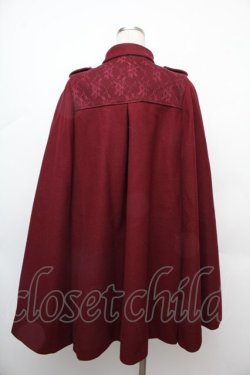 画像2: axes femme / ナポレオンマント風コート  ワイン S-26-01-17-033-AX-CO-AS-ZS
