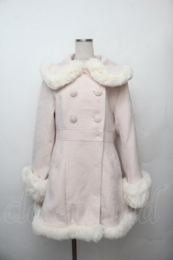 画像1: LIZ LISA / ファーカラーコート  ピンク S-26-01-17-035-LO-CO-AS-ZS