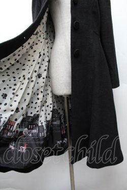 画像3: Secret Honey / ケープ付きコート(101匹わんちゃんver.)  黒ｘキナリ S-26-01-17-042-CA-CO-HR-ZS