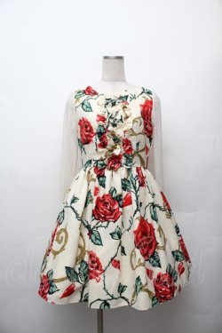 画像1: MILK / ロージーローズドレス  レッドローズ S-26-01-17-044-ML-OP-TE-ZS