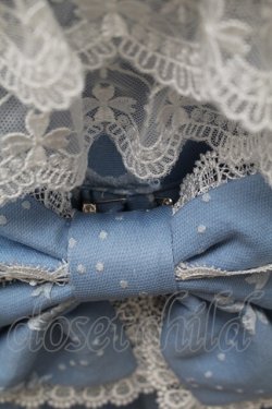 画像4: AND ROMEO / リボンレース豪華ジャンパースカート  サックスｘ白 S-26-01-17-045-LO-OP-HR-ZS