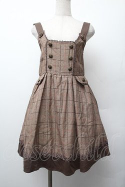 画像1: axes femme / ラメチェックチュニック  ブラウン S-26-01-17-049-AX-TO-HR-ZS