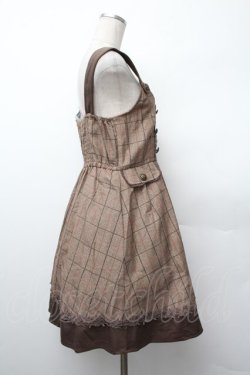 画像2: axes femme / ラメチェックチュニック  ブラウン S-26-01-17-049-AX-TO-HR-ZS