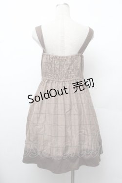 画像3: axes femme / ラメチェックチュニック  ブラウン S-26-01-17-049-AX-TO-HR-ZS