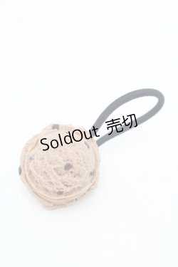 画像1: Q-pot. / ダブルチョコレートアイスヘアゴム  ブラウン S-26-01-17-008-QP-AC-AS-ZS