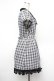 画像2: axes femme / 裾レースチェックワンピース  ブルー S-26-01-17-059-AX-PA-HR-ZS (2)