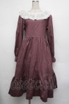 画像1: HirokoTokumine / キャサリンヌワンピース  ボルドー S-26-01-17-062-LO-OP-AS-ZT597 (1)