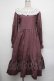 画像1: HirokoTokumine / キャサリンヌワンピース  ボルドー S-26-01-17-062-LO-OP-AS-ZS (1)