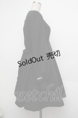 画像2: NieR Clothing / クロスニットワンピース  黒 S-26-01-17-065-PU-OP-HR-ZS