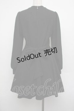 画像3: NieR Clothing / クロスニットワンピース  黒 S-26-01-17-065-PU-OP-HR-ZS