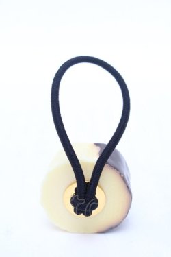 画像2: Q-pot. / バナナチョコヘアゴム  イエローｘブラウン S-26-01-17-009-QP-AC-AS-ZS