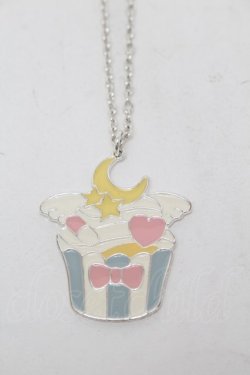 画像1: LISTEN FLAVOR / マジカルムーンカップケーキネックレス  シルバー S-26-01-17-013-PU-AC-AS-ZS