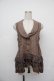 画像1: axes femme / 裾シフォンベスト  ブラウン S-26-01-17-014-AX-TO-AS-ZS (1)