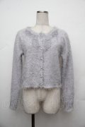 axes femme / ローズレースシャギーカーディガン  グレー S-26-01-17-015-AX-TO-HR-ZS