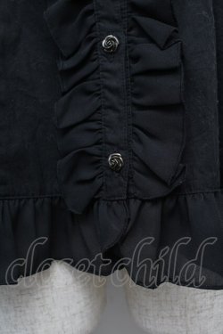 画像5: ATELIER PIERROT / スタンドカラー姫袖ブラウス  黒 S-26-01-17-018-EL-BL-AS-ZS