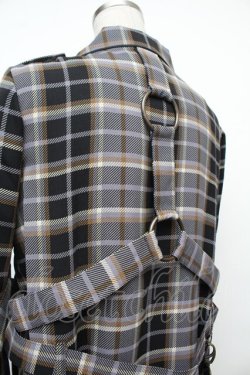 画像5: ALICE and the PIRATES / タータンチェック柄ハーネスベルト付きオーバーシャツ  グレー S-26-01-17-021-PA-BL-AS-ZS