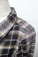画像6: ALICE and the PIRATES / タータンチェック柄ハーネスベルト付きオーバーシャツ  グレー S-26-01-17-021-PA-BL-AS-ZS (6)