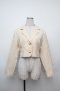 画像1: an another angelus / ゴールド釦ツイードジャケット  キナリ S-26-01-17-025-CA-JA-HR-ZS