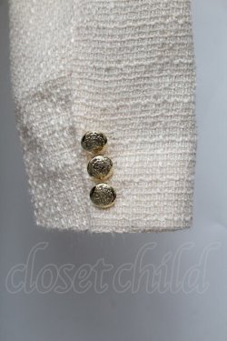 画像3: an another angelus / ゴールド釦ツイードジャケット  キナリ S-26-01-17-025-CA-JA-HR-ZS