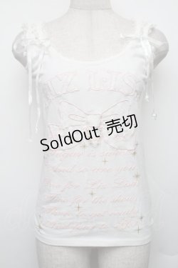 画像1: LIZ LISA / /リボンレースタンクトップ  白 S-26-01-18-001-LO-TO-AS-ZS