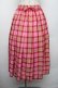 画像1: MILK / チェックスカート  ピンク S-26-01-18-040-ML-SK-AS-ZS (1)