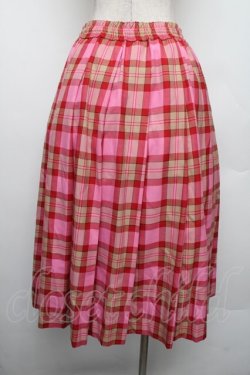 画像2: MILK / チェックスカート  ピンク S-26-01-18-040-ML-SK-AS-ZS