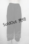 NieR Clothing / 裏起毛サイドZIPパンツ  黒 S-26-01-18-044-PU-PA-AS-ZS