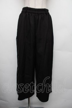 画像1: NieR Clothing / 裏起毛サイドZIPパンツ  黒 S-26-01-18-044-PU-PA-AS-ZS