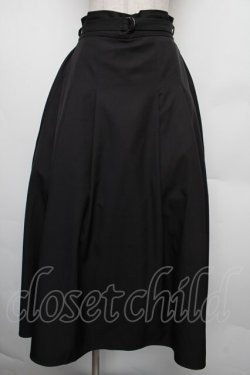 画像1: axes femme / ベルト付サイドタックスカート F 黒 S-26-01-18-048-AX-SK-TE-ZS