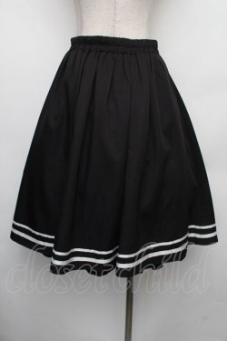 画像3: axes femme / チェーン付ダブルボタンスカート F 黒 S-26-01-18-049-AX-SK-TE-ZS