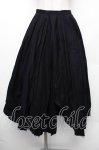 画像1: BPN / ガーゼイレヘムロングスカート  黒 S-26-01-18-051-GO-SK-HR-ZS (1)