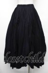 画像2: BPN / ガーゼイレヘムロングスカート  黒 S-26-01-18-051-GO-SK-HR-ZS (2)