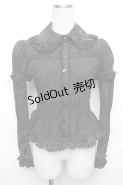 画像1: Angelic Pretty / デコレーションフリルブラウス  黒 S-26-01-18-057-AP-BL-AS-ZS