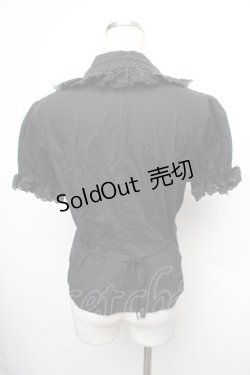 画像2: BABY,THE STARS SHINE BRIGHT / シャーリングブラウス  黒 S-26-01-18-058-BA-BL-AS-ZS