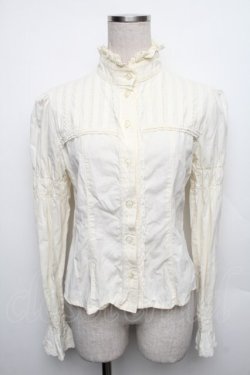 画像1: BABY,THE STARS SHINE BRIGHT / スタンドカラーブラウス  オフ S-26-01-18-059-BA-BL-AS-ZS