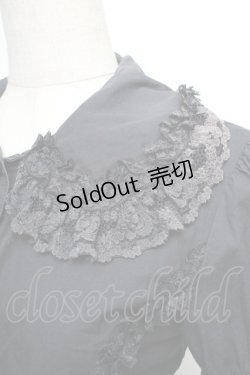 画像3: metamorphose / バックリボンレースフリルブラウス  黒 S-26-01-18-060-ME-BL-AS-ZS