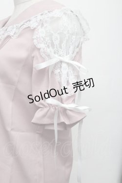 画像3: MA*RS / ショルダーレース半袖ブラウス  ピンク S-26-01-18-009-EL-BL-HR-ZS