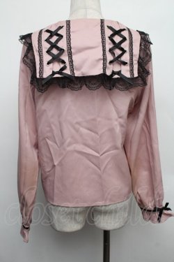 画像2: MA*RS / レースセーラー襟ブラウス  ピンク S-26-01-18-011-EL-BL-HR-ZS