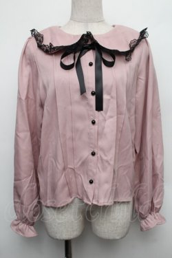 画像1: MA*RS / レースセーラー襟ブラウス  ピンク S-26-01-18-012-EL-BL-HR-ZS