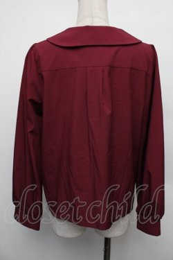 画像2: axes femme / 袖レースアップジャケット M ワイン S-26-01-18-017-AX-JA-TE-ZS