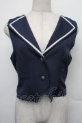 axes femme / クラシックショートベスト F ネイビー S-26-01-18-018-AX-TO-TE-ZS