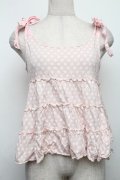 Emily Temple cute / ドットキャミソール  ピンク S-26-01-18-002-ET-TO-AS-ZS