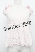 Emily Temple cute / ドットキャミソール  ピンク S-26-01-18-002-ET-TO-AS-ZS