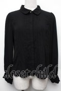 axes femme / ネクタイ付きブラウス  黒 S-26-01-18-021-AX-BL-AS-ZS