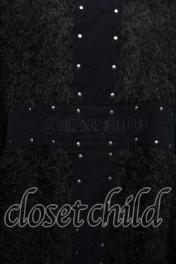 画像3: AVENCHUMU / Studs cross shaggy tops  黒 S-26-01-18-023-LO-TO-HR-ZS