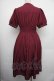 画像2: axes femme / ボレロ風ハイウエストワンピース F ワイン S-26-01-18-024-AX-OP-TE-ZS (2)